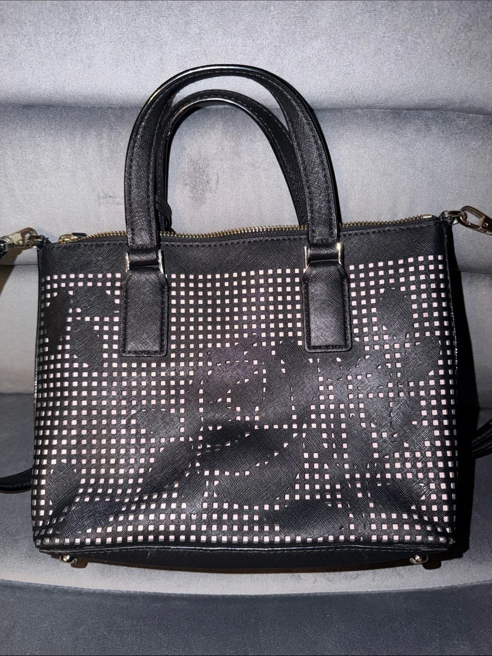 Kate Spade Cameron St. Perforated Rose Satchel
